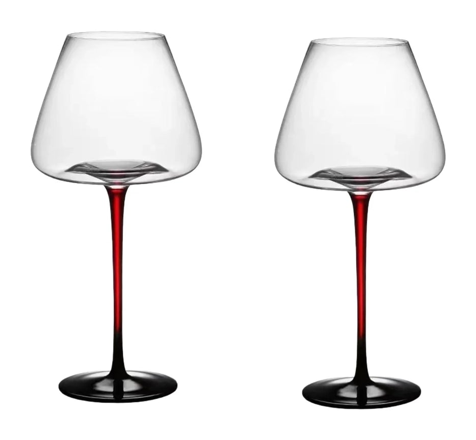 Set 2 Ly Thuỷ Tinh Vang Đỏ Vino Russo Burgundy - No Box 550ml 6x18-LY THỦY TINH-Đối tác tại Trung Quốc theo từng đơn đặt hàng-CẬU HAI HOME DECOR