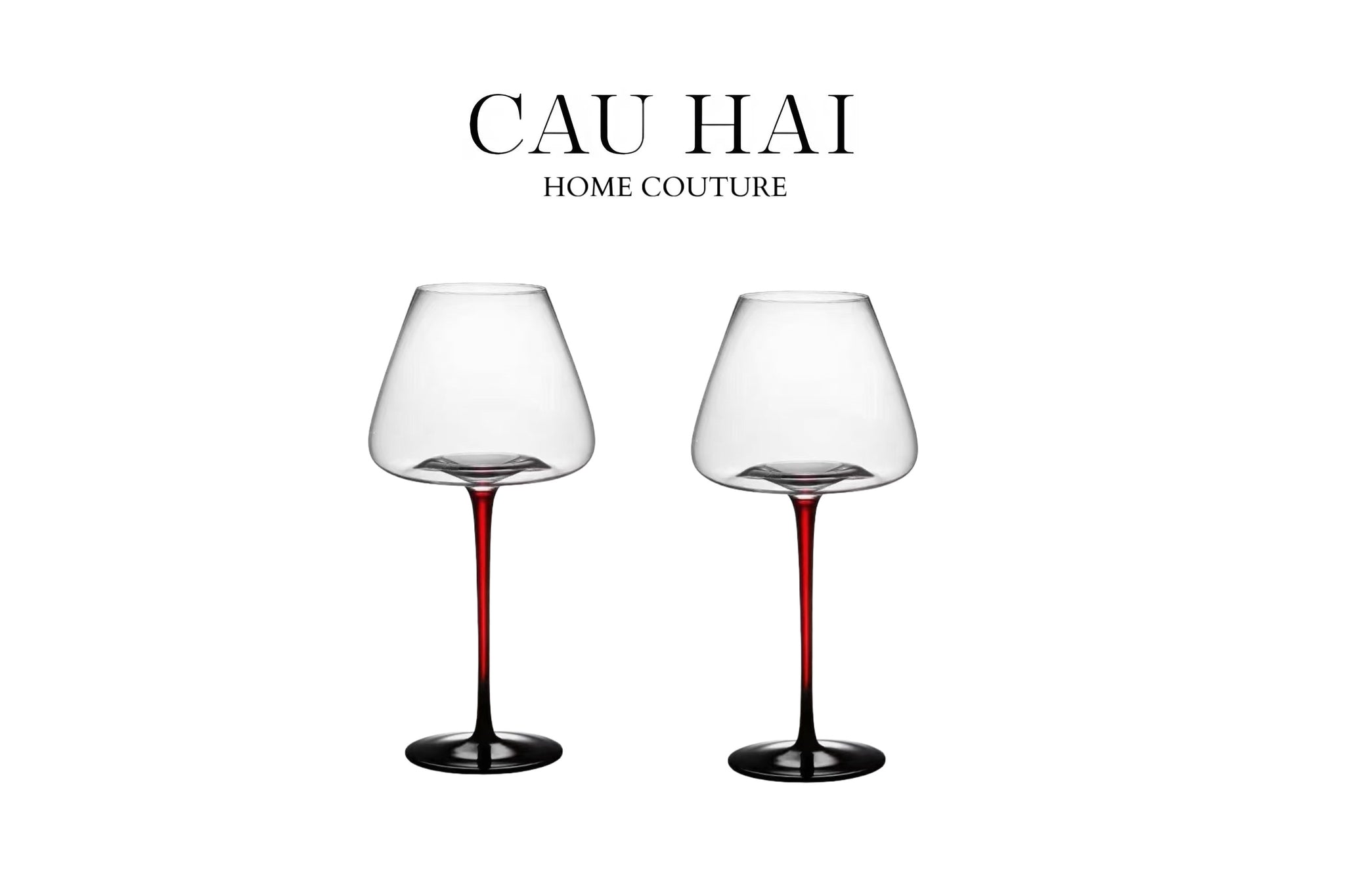 SET 2 LY VANG BURGUNDY - NO BOX-1- Cậu Hai Home Decor
