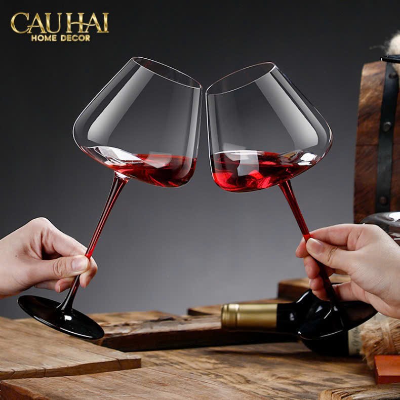 SET 2 LY VANG BURGUNDY - NO BOX-2- Cậu Hai Home Decor