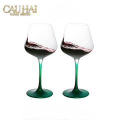 Set 2 Ly Vang Thuỷ Tinh 500ml - Pop Spectrum Chromatic Glassware-LY THỦY TINH-CẬU HAI HOME DECOR