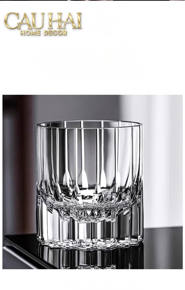 Set 2 Ly Whisky Pha Lê Cristalleries Westminster 220ml-LY THỦY TINH-CẬU HAI HOME DECOR-CẬU HAI HOME DECOR