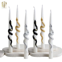 Set 2 Nến Killian - Golden Serpent Candle Fw25-CẬU HAI HOME DECOR