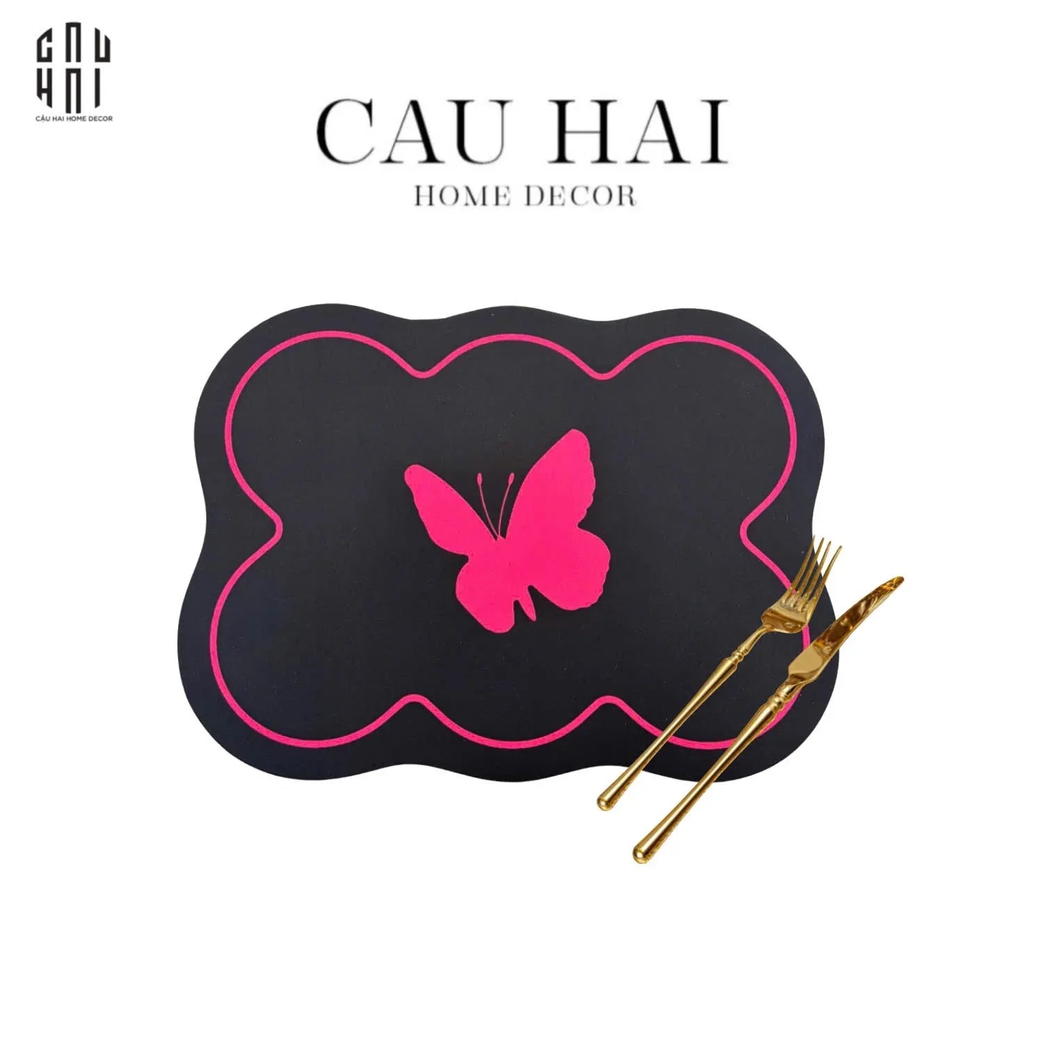 Set 2 Placemat Midnight Flutter - CẬU HAI HOME DECOR