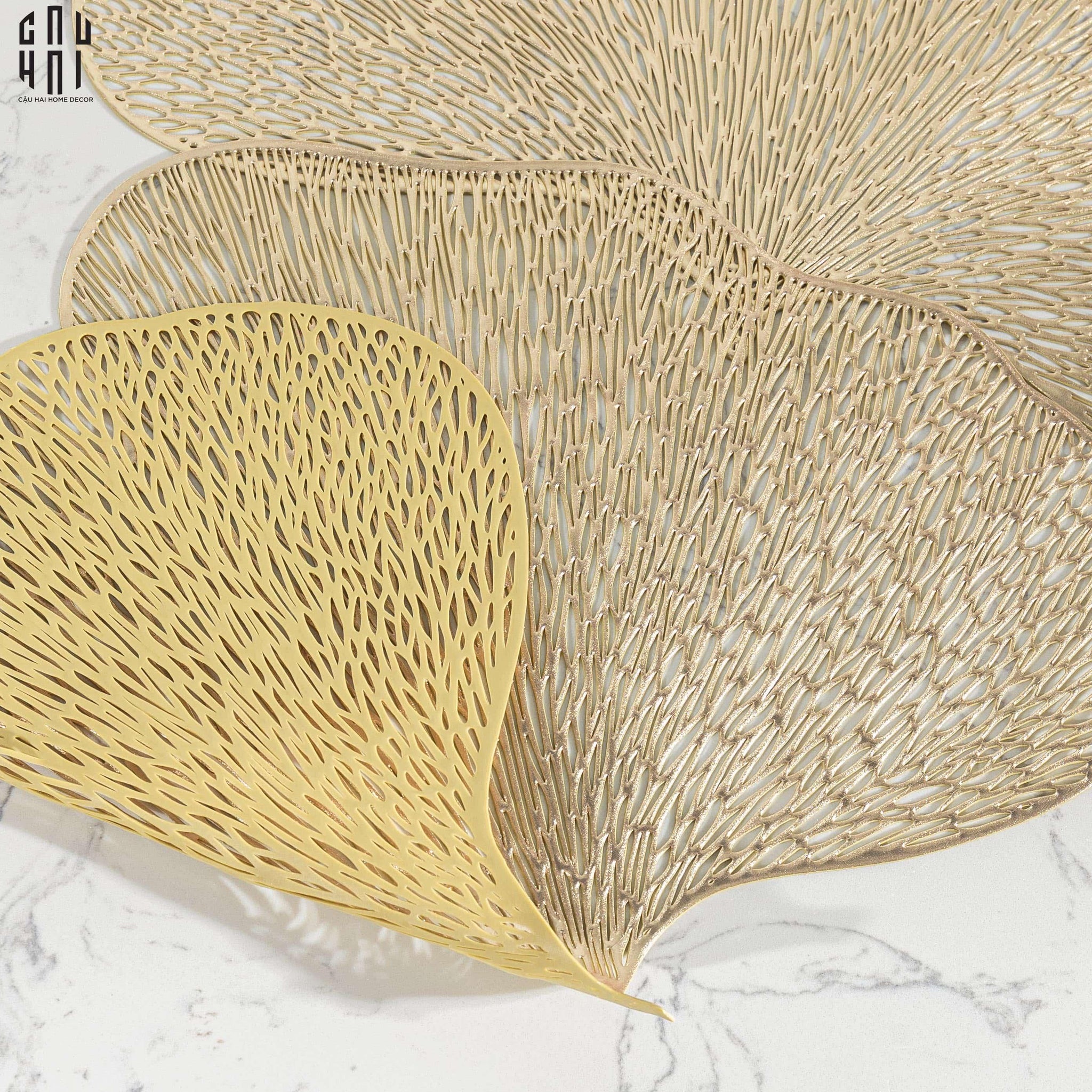 Set 2 Tấm Lót Bàn Ăn Ginkgo - Placemat Ginkgo-TẤM LÓT BÀN ĂN-CẬU HAI HOME DECOR