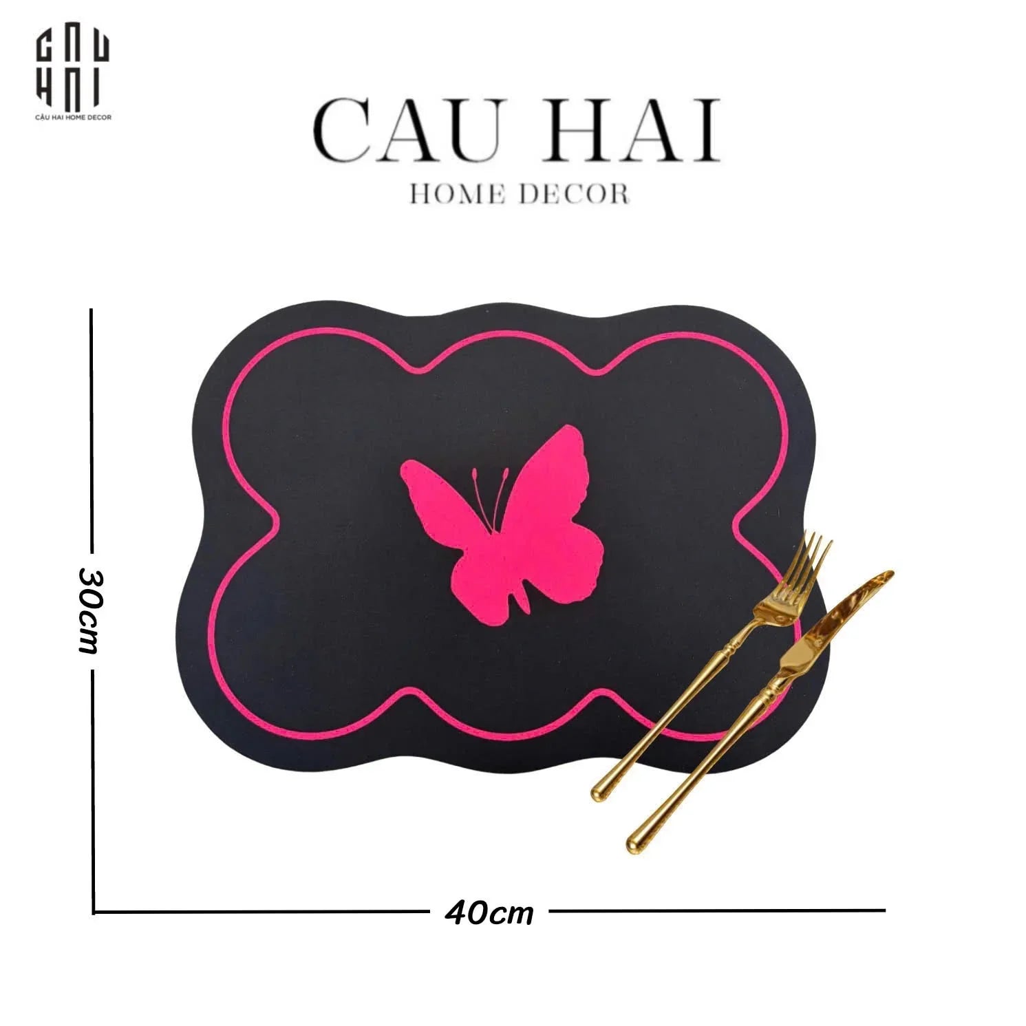 SET 2 TẮM LÓT BÀN ĂN MIDNIGHT FLUTTER