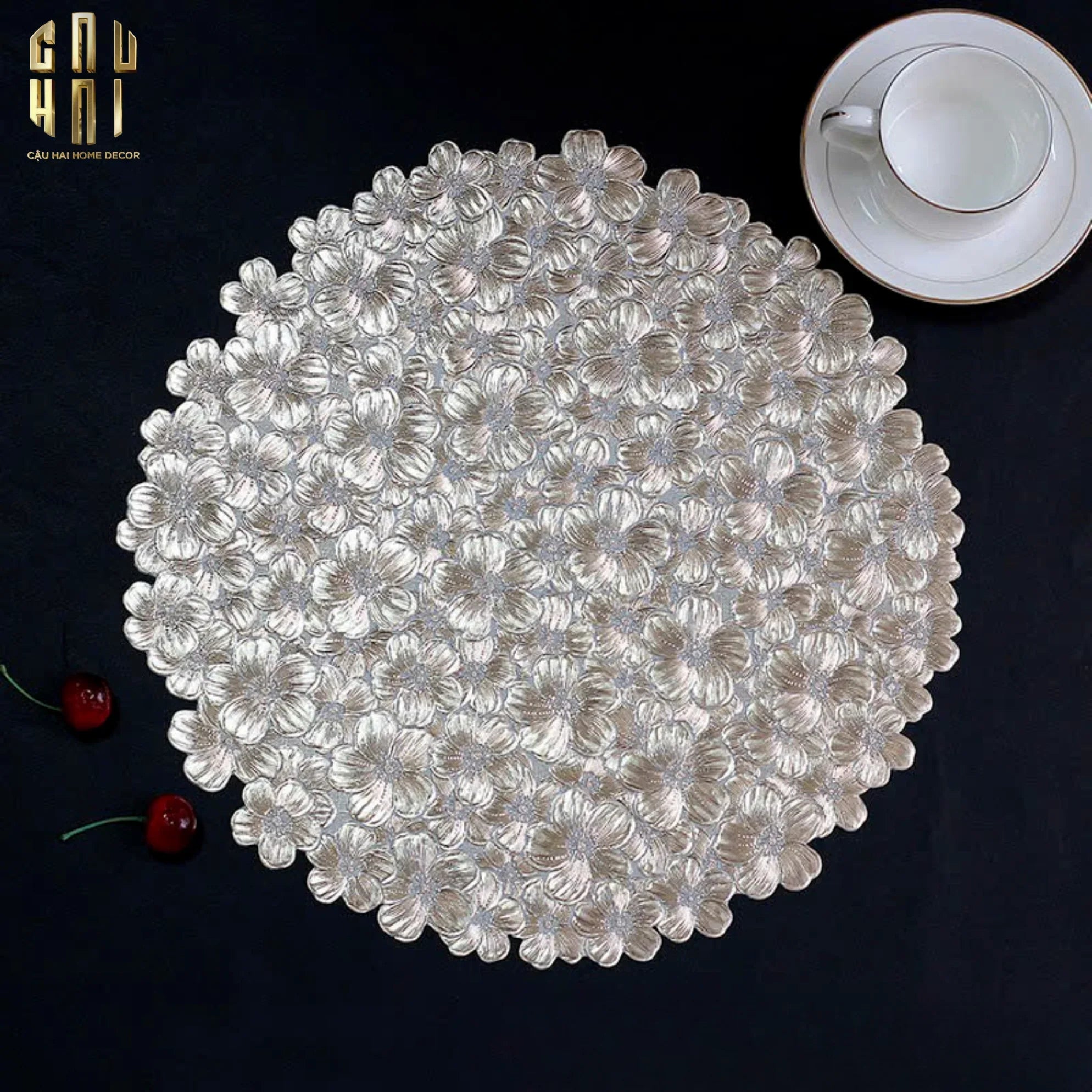 SET 2 TẤM LÓT BÀN ĂN - PLACEMAT BLOSSOM MIST