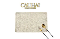 Set 2 Tấm Lót Bàn Ăn - Placemat Elegant Leaf Flow-TẤM LÓT BÀN ĂN-CẬU HAI HOME DECOR