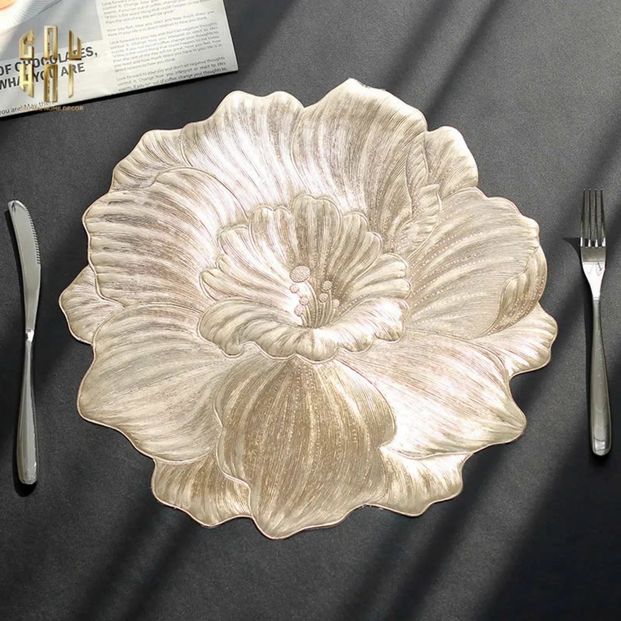 Set 2 Tấm Lót Bàn Ăn - Placemat Hibiscus-CẬU HAI HOME DECOR