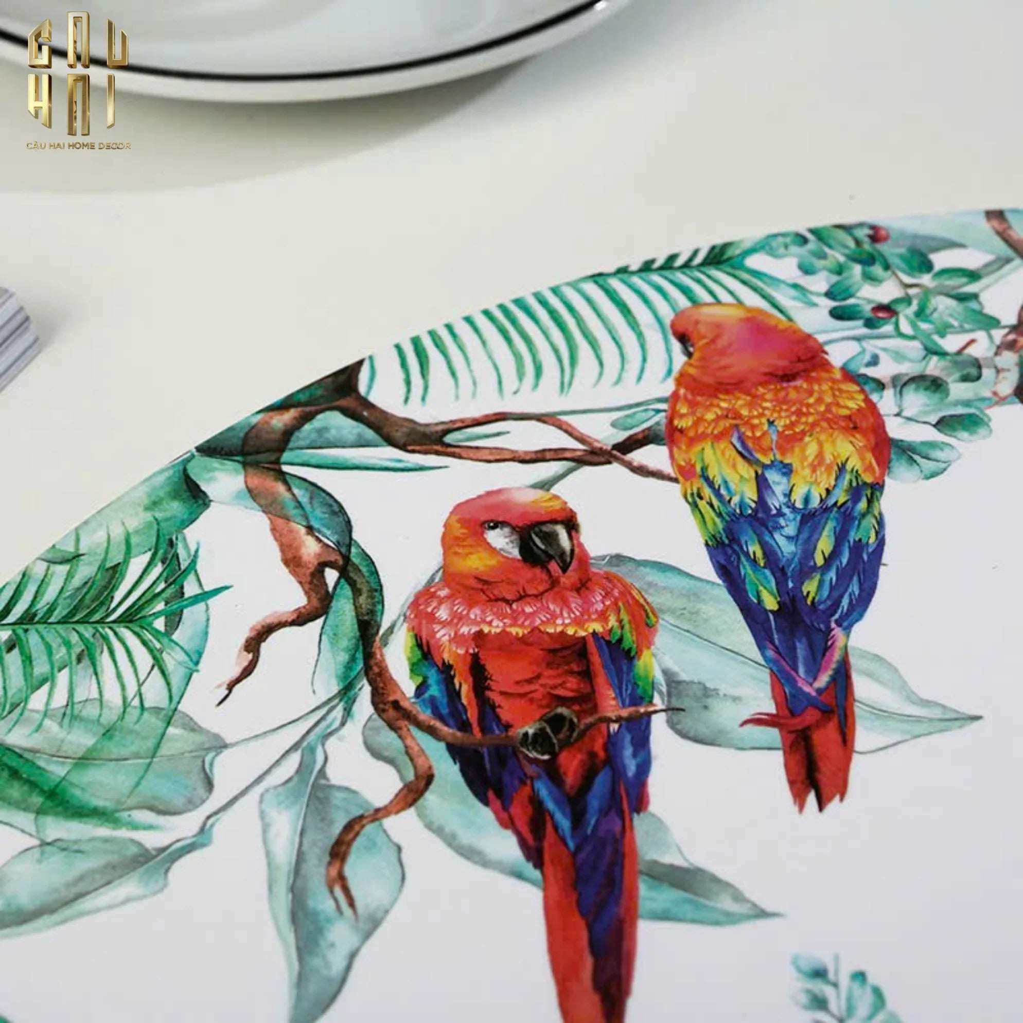 SET 2 TẤM LÓT BÀN ĂN - PLACEMAT JUNGLE PARROT