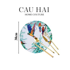 Set 2 Tấm Lót Bàn Ăn - Placemat Jungle Parrot-CẬU HAI HOME DECOR