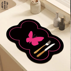 Set 2 Tấm Lót Microfiber- Midnight Flutter Tablemats-CẬU HAI HOME DECOR