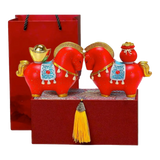Set 2 Tượng Chu Mã Cát Tường Gift Box