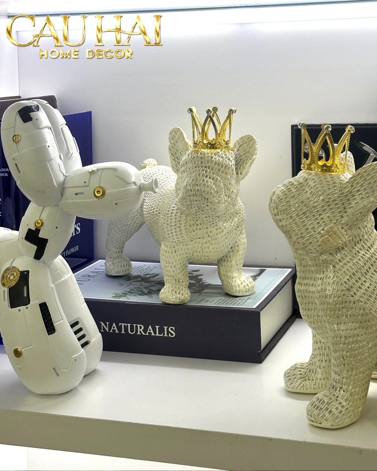 Set 2 Tượng Công Tước BullDog The Majestic Bull Duke-TƯỢNG TRANG TRÍ-Đối tác tại Trung Quốc theo từng đơn đặt hàng-CẬU HAI HOME DECOR