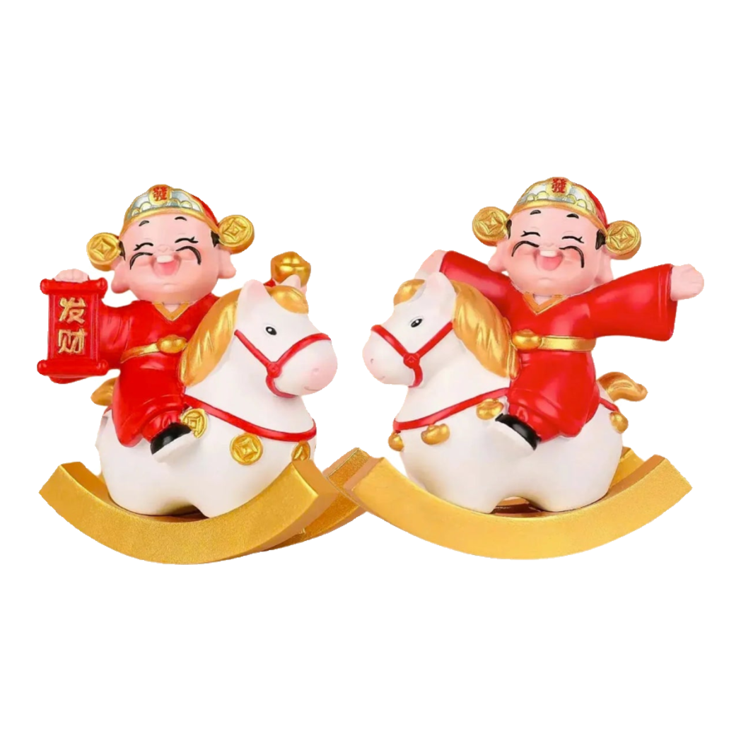 Tết Couture - Set 2 Tượng Thần Tài Song Hoàng Kỳ