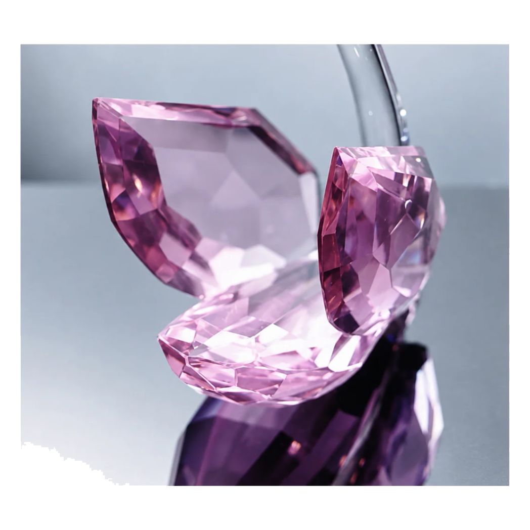 Set 2 Tượng Thiên Nga Pha Lê Trang Trí Crystal Swan Étreinte Rosé 2pcs-Tượng Pha Lê-CẬU HAI HOME DECOR
