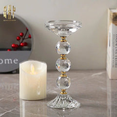 Set 3 Đế Nến Crystal Crown Triptyque Candle Holders-ĐÈN TRANG TRÍ-CẬU HAI HOME DECOR