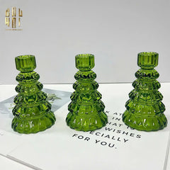 Set 3 Đế Nến Vert Tree Fw25-ĐẾ NẾN-CẬU HAI HOME DECOR
