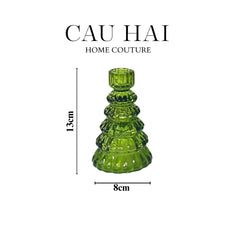 Set 3 Đế Nến Vert Tree Fw25-ĐẾ NẾN-CẬU HAI HOME DECOR