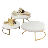 Set 3 Khay Tròn Đá Marble Đế Bánh Arthur Prime Metropolitan Decorative Trays Cake Stand - Cậu Hai Home Decor