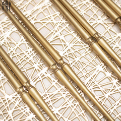 Set 4 Đôi Đũa Arthur - Arthur Matte Gold Chopsticks Set 4Pcs ( Blur )-Dinner Cutlery Set Dao Muỗng Nĩa-CẬU HAI HOME DECOR