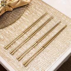 Set 4 Đôi Đũa Arthur - Arthur Matte Gold Chopsticks Set 4Pcs ( Blur )-Dinner Cutlery Set Dao Muỗng Nĩa-CẬU HAI HOME DECOR