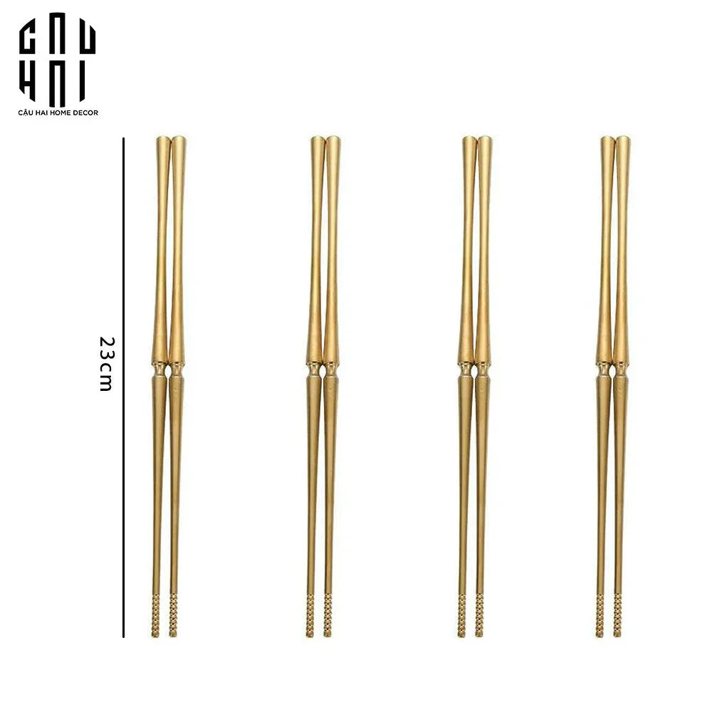 Set 4 Đôi Đũa Glamour - Glamour Chopsticks Set 4Pcs ( Shining )-Dinner Cutlery Set Dao Muỗng Nĩa-CẬU HAI HOME DECOR