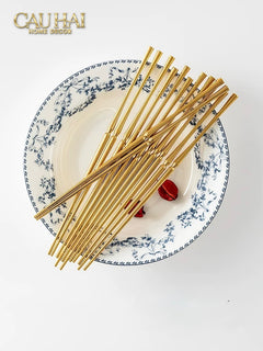 Set 4 Đôi Đũa Glamour - Glamour Chopsticks Set 4Pcs ( Shining )-Dinner Cutlery Set Dao Muỗng Nĩa-CẬU HAI HOME DECOR