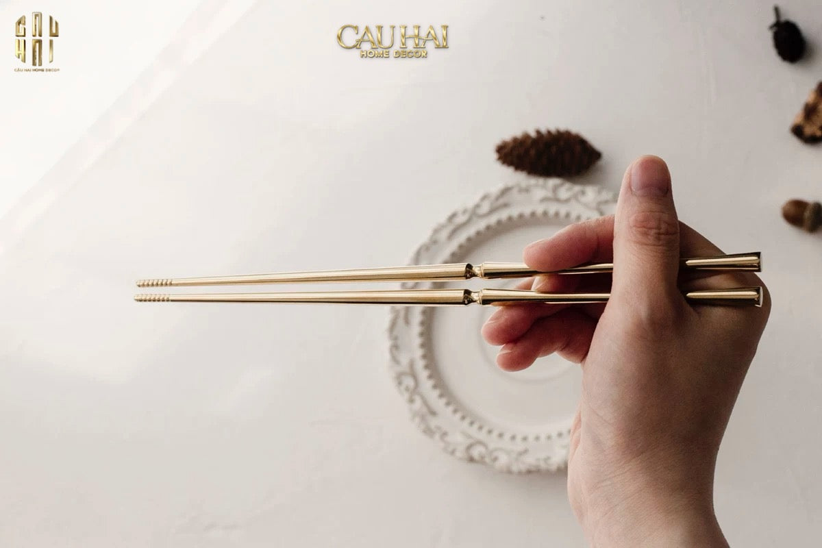 Set 4 Đôi Đũa Glamour - Glamour Chopsticks Set 4Pcs ( Shining )-Dinner Cutlery Set Dao Muỗng Nĩa-CẬU HAI HOME DECOR
