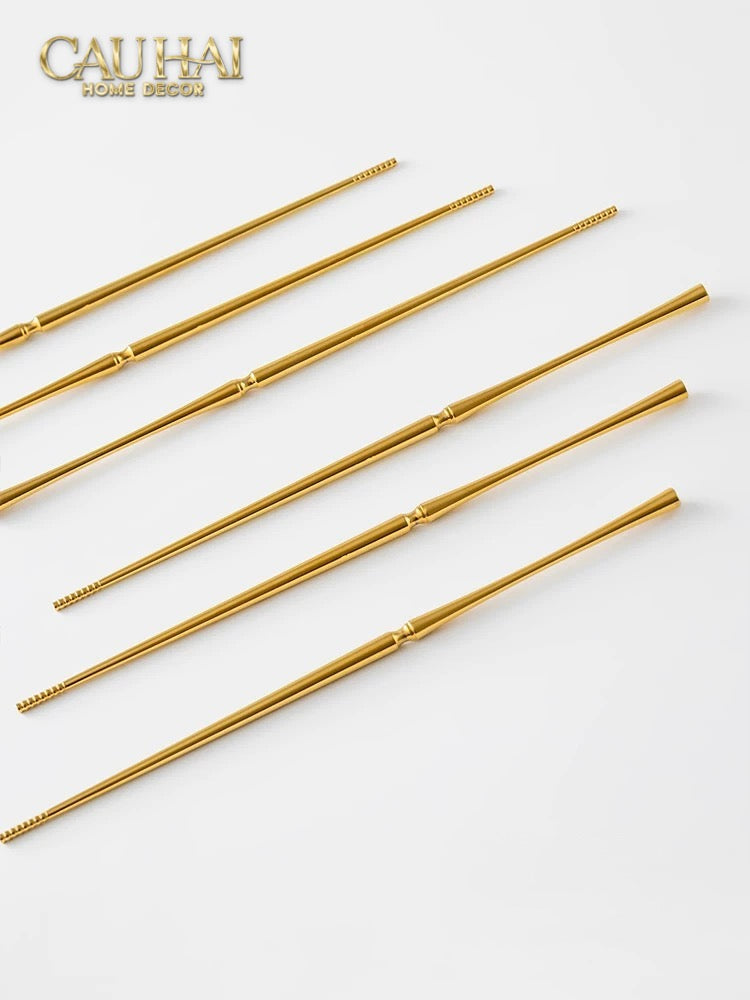 Set 4 Đôi Đũa Glamour - Glamour Chopsticks Set 4Pcs ( Shining )-Dinner Cutlery Set Dao Muỗng Nĩa-CẬU HAI HOME DECOR