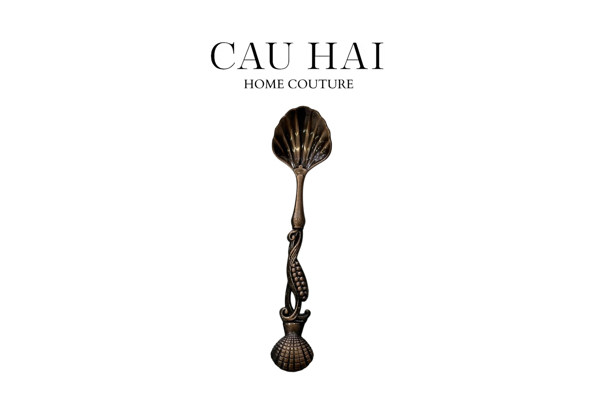 SET 4 MUỖNG SHELL - RETRO COFFEE SPOON-CẬU HAI HOME DECOR
