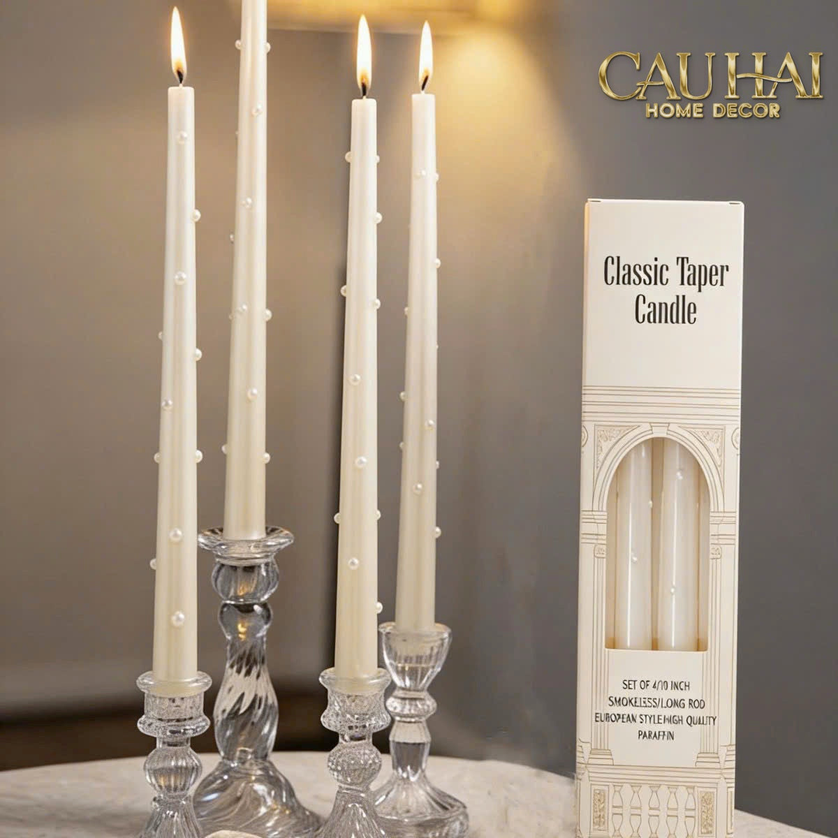Set 4 Nến Thơm Pearl Radiance 4pcs-NẾN TRANG TRÍ-CẬU HAI HOME DECOR