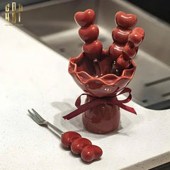 Set 4 Nĩa Tanghulu Candy-Dinner Cutlery Set Dao Muỗng Nĩa-CẬU HAI HOME DECOR