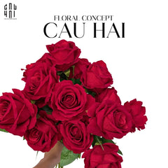 set-5-canh-hoa-hong-nhung-velvet-rose-red-cau-hai-home-decor - CẬU HAI HOME DECOR