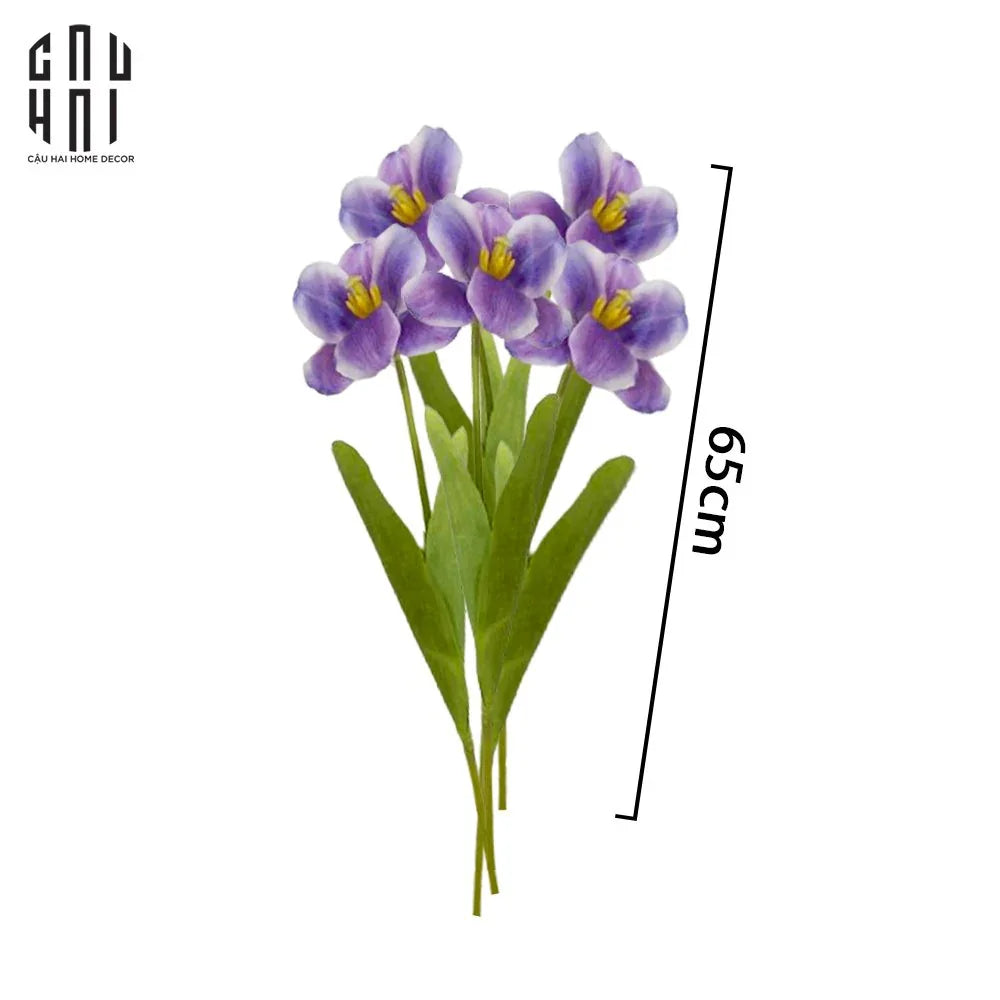 SET 5 CÀNH HOA TULIP NỞ - TÍM