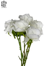 SET 5 CÀNH VELVET ROSE - WHITE
