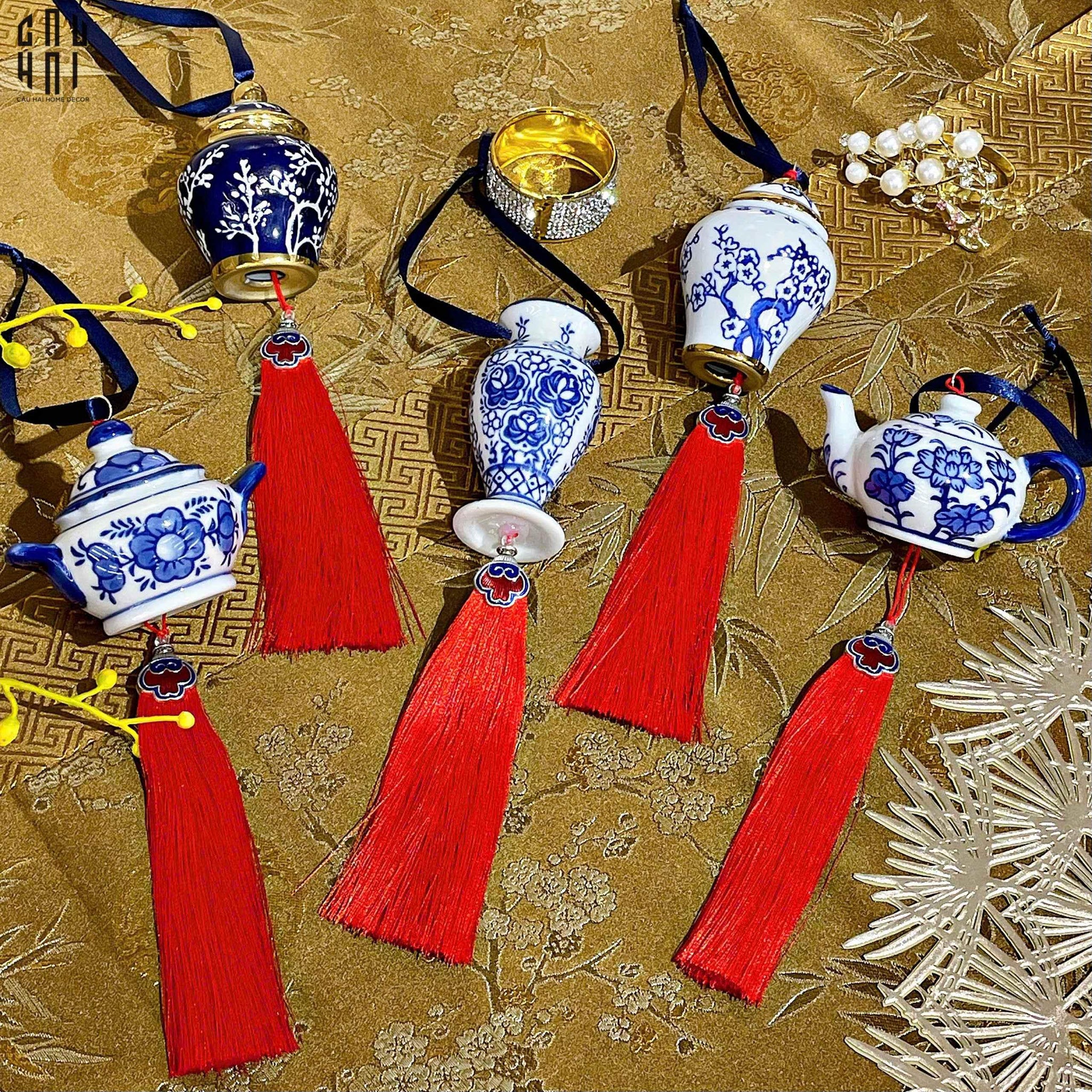 SET 5 DÂY TREO CERAMIC INDOCHINE-CẬU HAI HOME DECOR