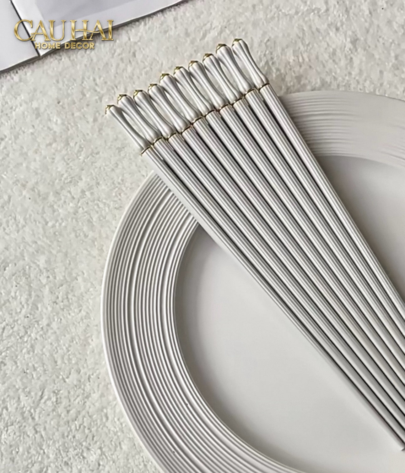 Set 5 Đôi Đũa Sợi Thuỷ Tinh Azure Classic PET Chopsticks 24cm-CẬU HAI HOME DECOR