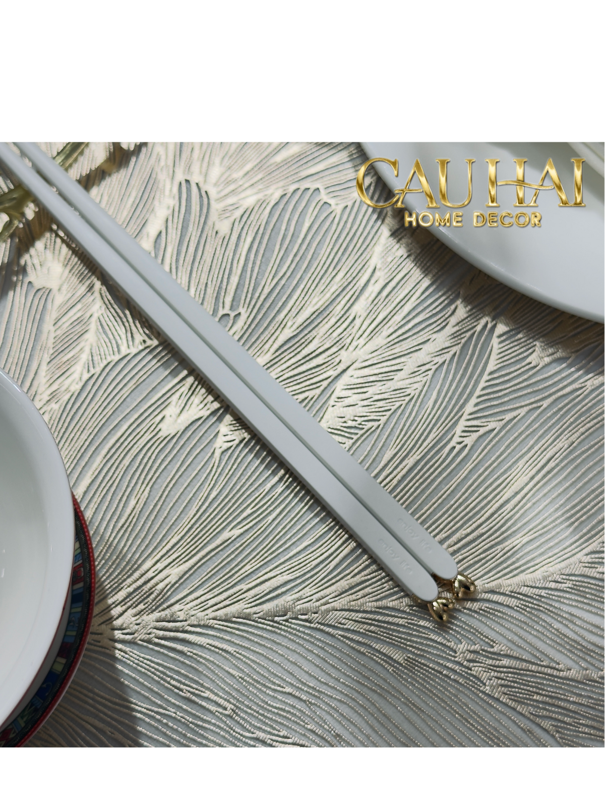 Set 5 Đôi Đũa Sợi Thuỷ Tinh - Love Heart Antibacterial Chopsticks 24cm-Dinner Cutlery Set Dao Muỗng Nĩa-Đối tác tại Trung Quốc theo từng đơn đặt hàng-CẬU HAI HOME DECOR