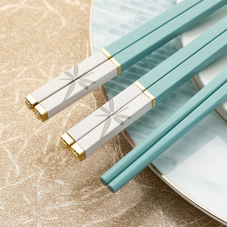 Set 5 Đôi Đũa Sợi Thuỷ Tinh - Sky Dragonfly Chopsticks 27cm-LY THỦY TINH-CẬU HAI HOME DECOR