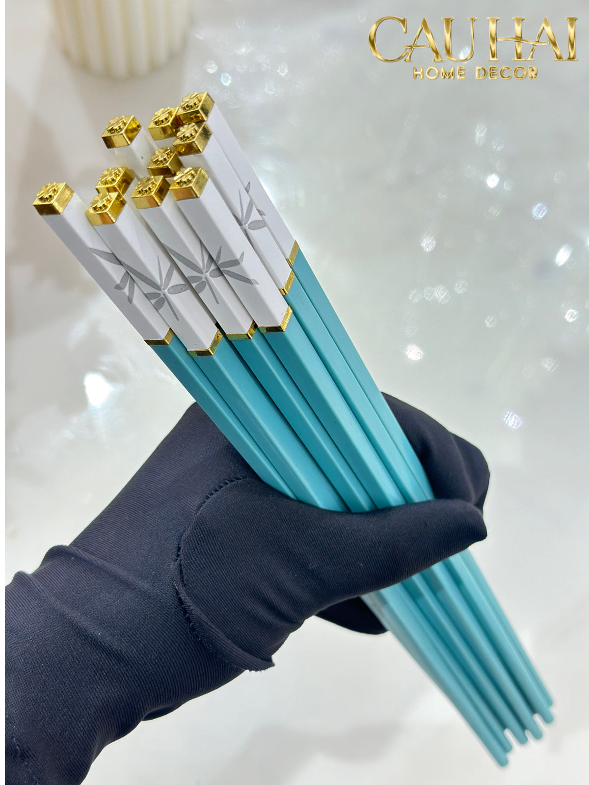Set 5 Đôi Đũa Sợi Thuỷ Tinh - Sky Dragonfly Chopsticks 27cm-LY THỦY TINH-Đối tác tại Trung Quốc theo từng đơn đặt hàng-CẬU HAI HOME DECOR