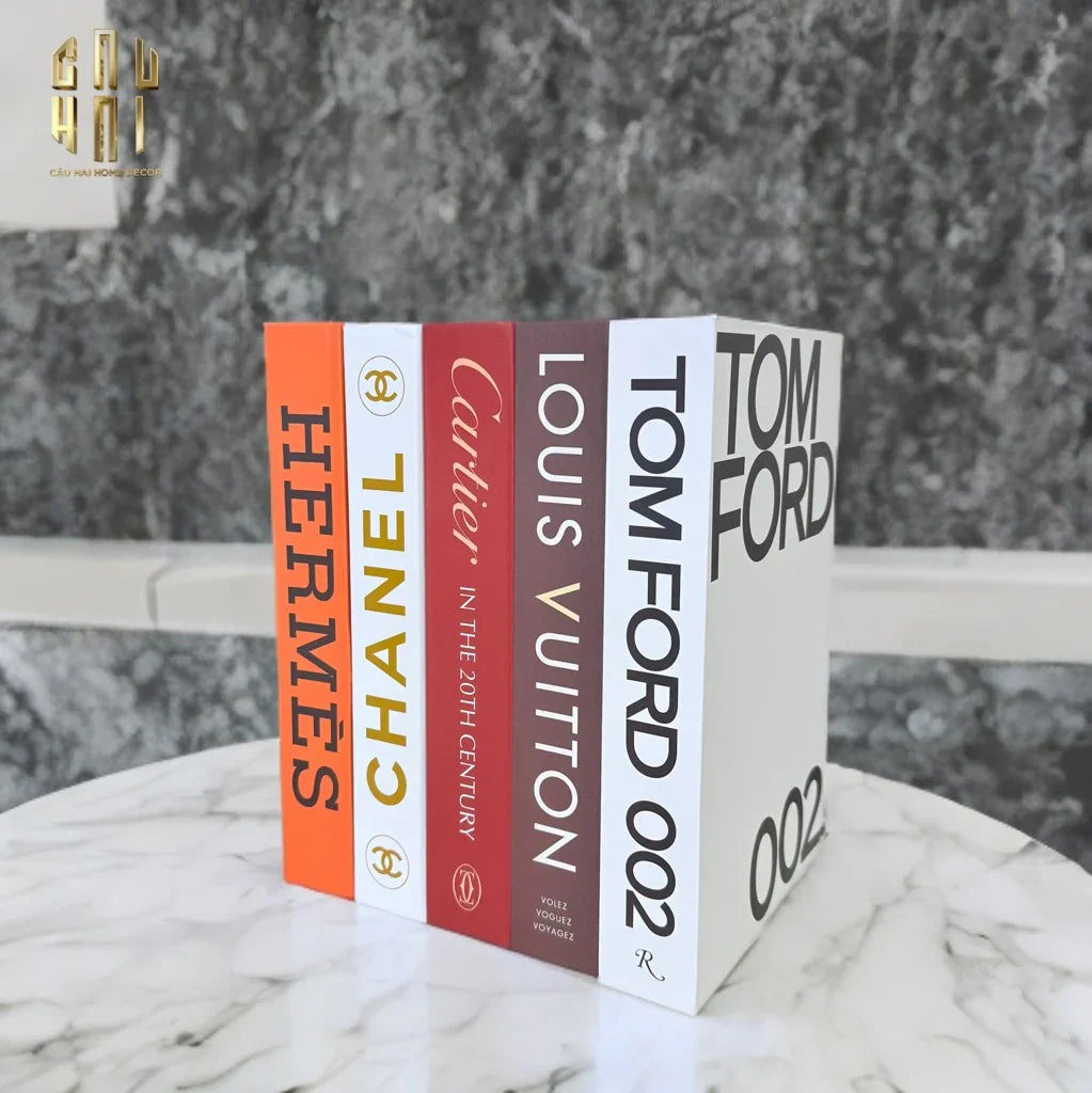 SET 5PCS SÁCH MÔ HÌNH - LUX BRAND-CẬU HAI HOME DECOR