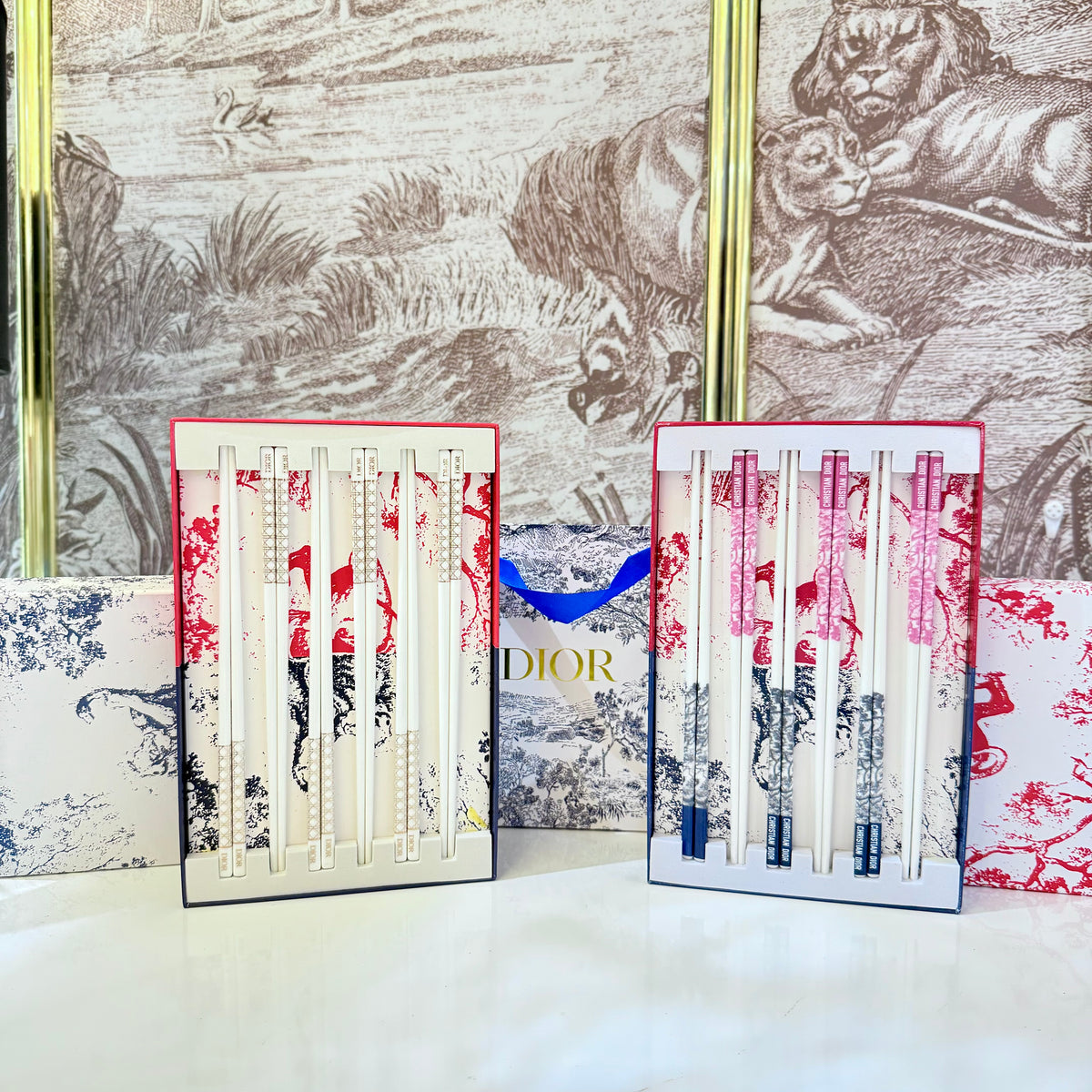 Set 6 Đôi Đũa Sứ Maxi Cannage Couture Ceramic Chopsticks Set-Dinner Cutlery Set Dao Muỗng Nĩa-CẬU HAI HOME DECOR