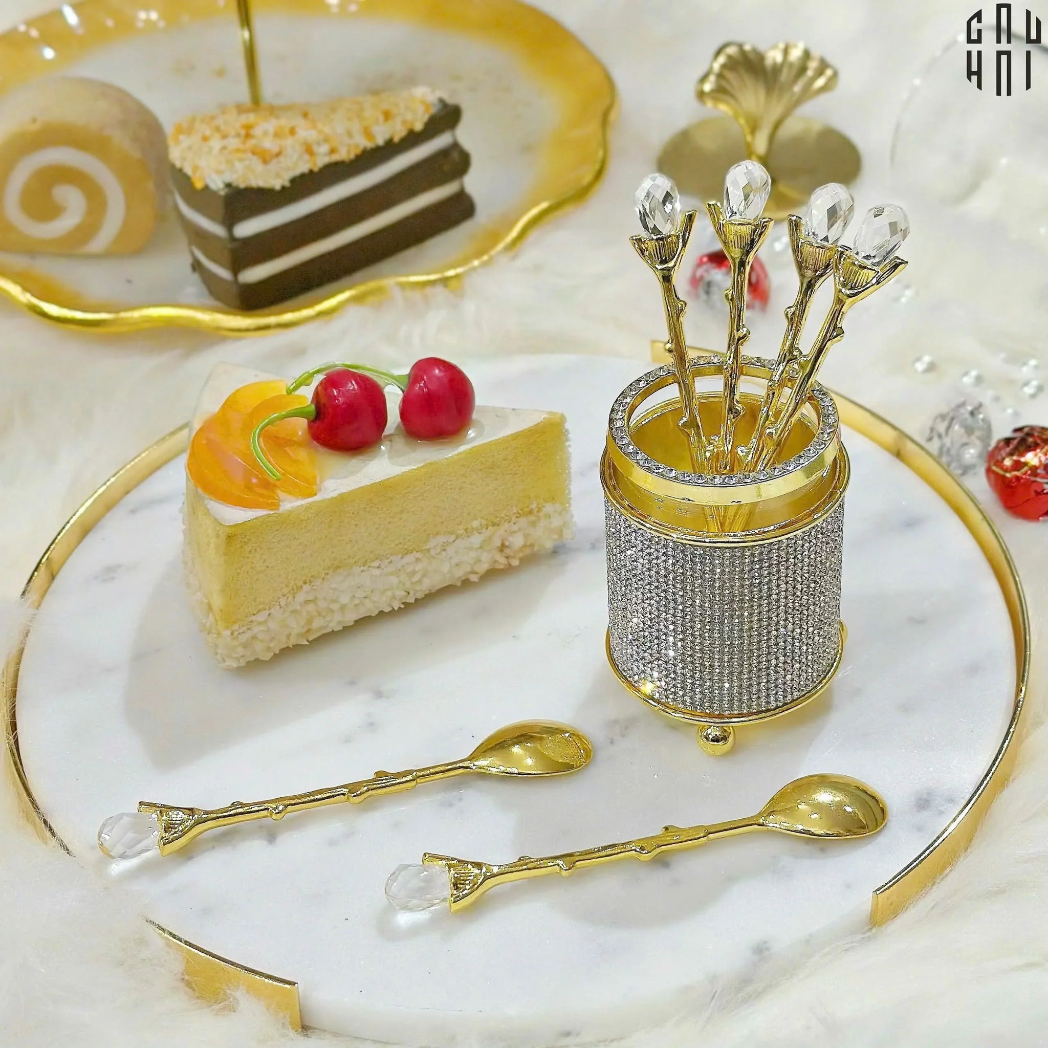 SET 6 MUỖNG GOLDEN JIMMY-CẬU HAI HOME DECOR