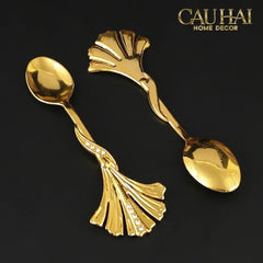 Set 6 Muỗng Persian Babylon Fan Coffee Spoon-Dinner Cutlery Set Dao Muỗng Nĩa-CẬU HAI HOME DECOR