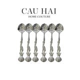 SET 6 MUỖNG SHELL SILVER - COFFEE SPOON