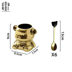 Set 6 Muỗng Tráng Miệng Cutie Bear-CẬU HAI HOME DECOR