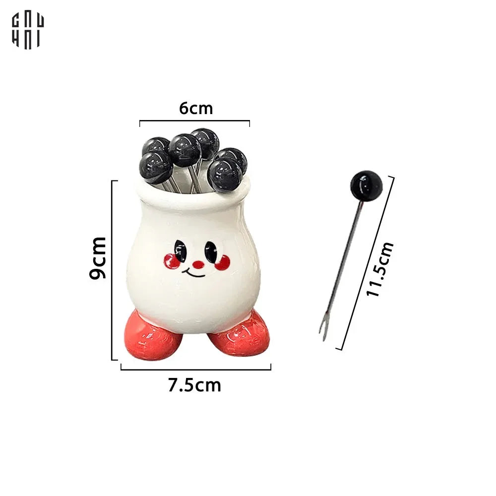 SET 6 NĨA TRÁNG MIỆNG CUTIE PENGUIN - CẬU HAI HOME DECOR