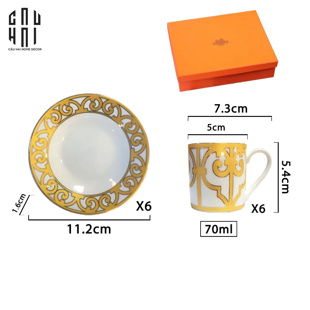 Set 6 Tách Cà Phê Espresso Petite Elite-CẬU HAI HOME DECOR