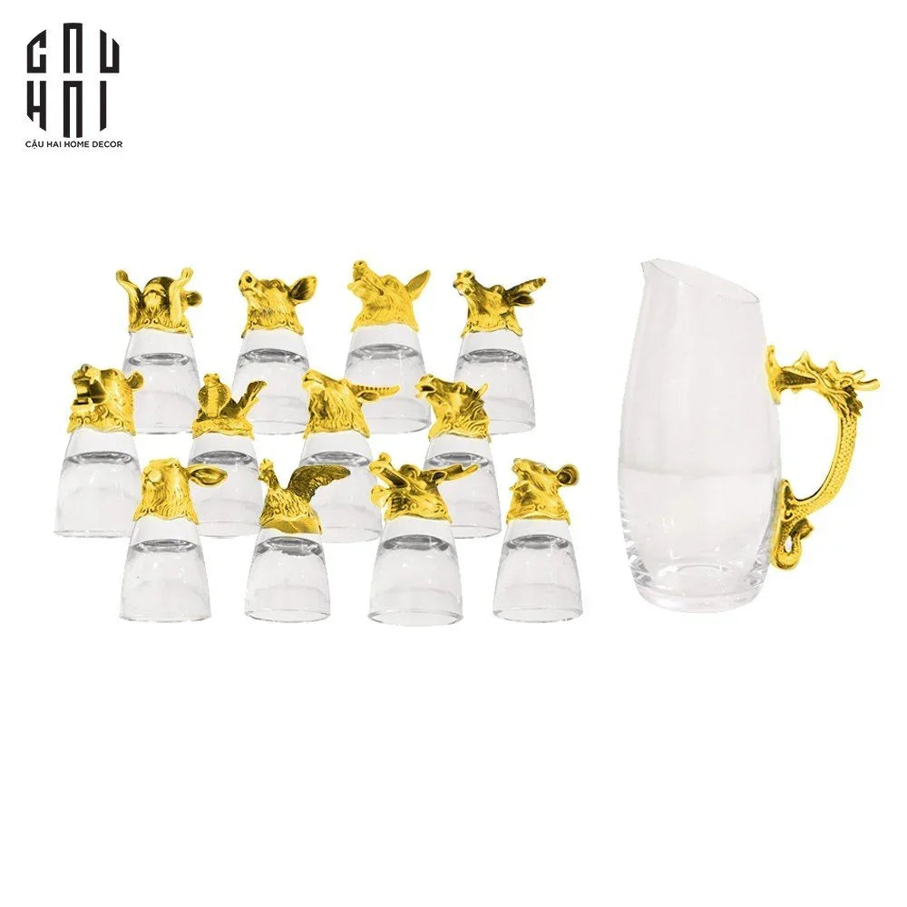 SET BÌNH NƯỚC 12 CON GIÁP PREMIUM