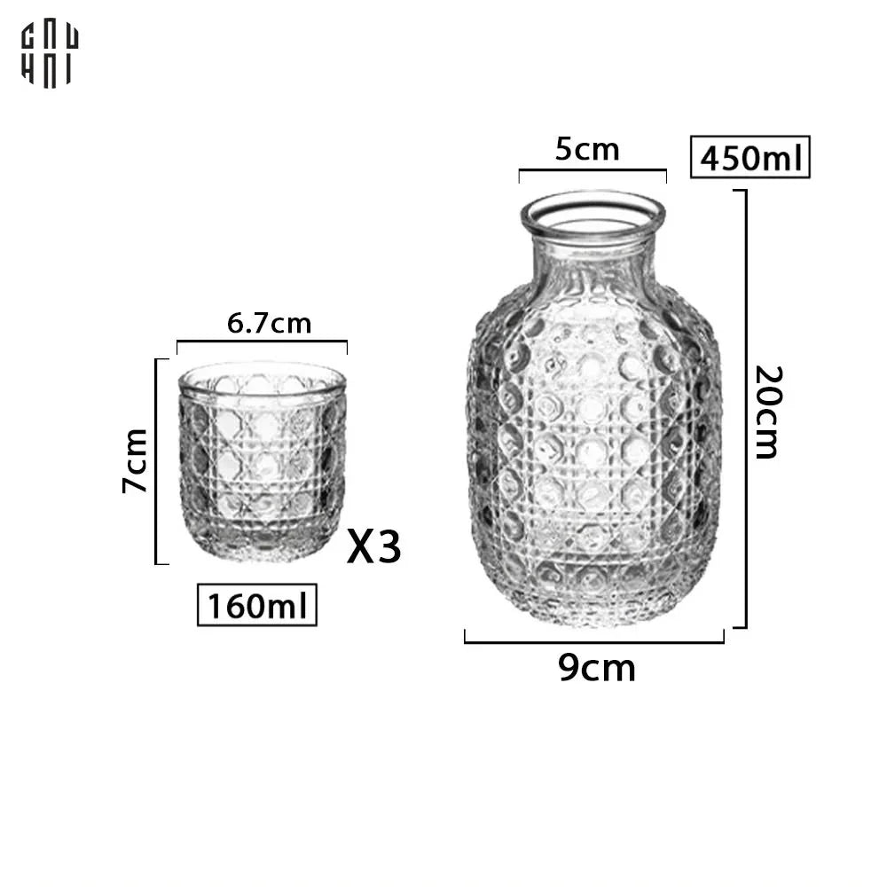 SET BÌNH NƯỚC THUỶ TINH LUXURY D.O UP DOWN CUP